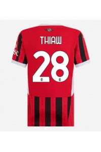 AC Milan Malick Thiaw #28 Jalkapallovaatteet Naisten Kotipaita 2024-25 Lyhythihainen